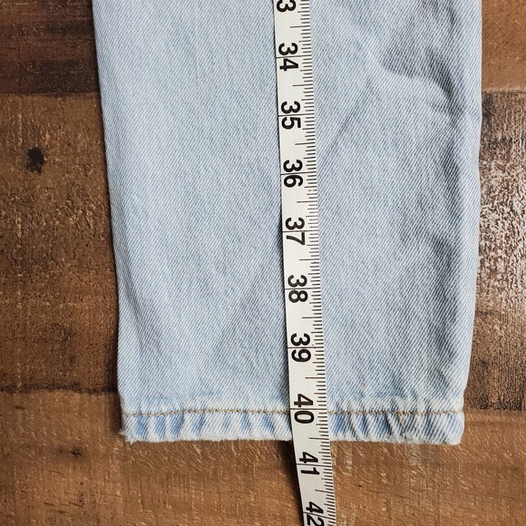 ZARA Mom full length fit jean 0 blue nwt new - Picture 7 of 11